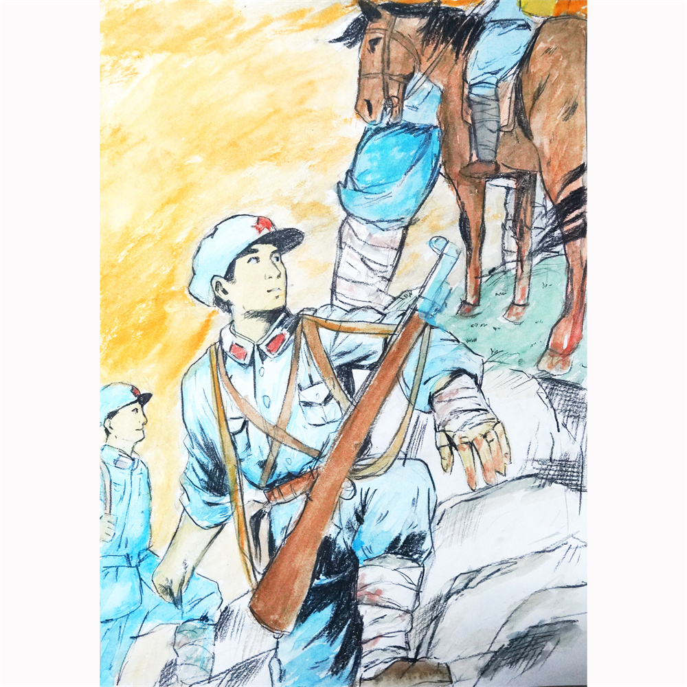 《山河远阔处，爱国情正浓》