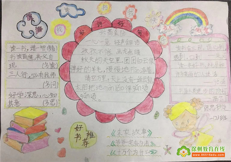 出一片绚烂——史庄小学读书节系列活动之三:读书主题手抄报大家做