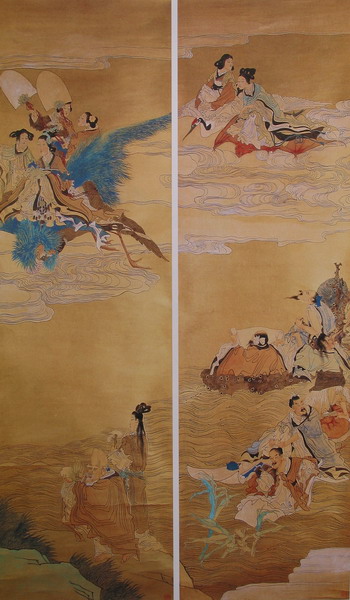 任伯年《群仙祝寿图》